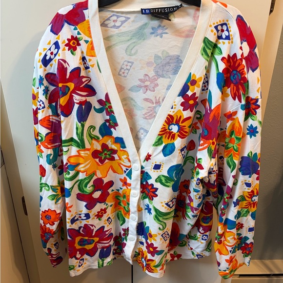I B Diffusions Sweaters - Vintage 90’s Cardigan Style Oversized Top
